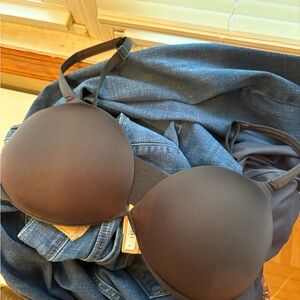 SKIMS Brown Smooth Molded T-Shirt Bra